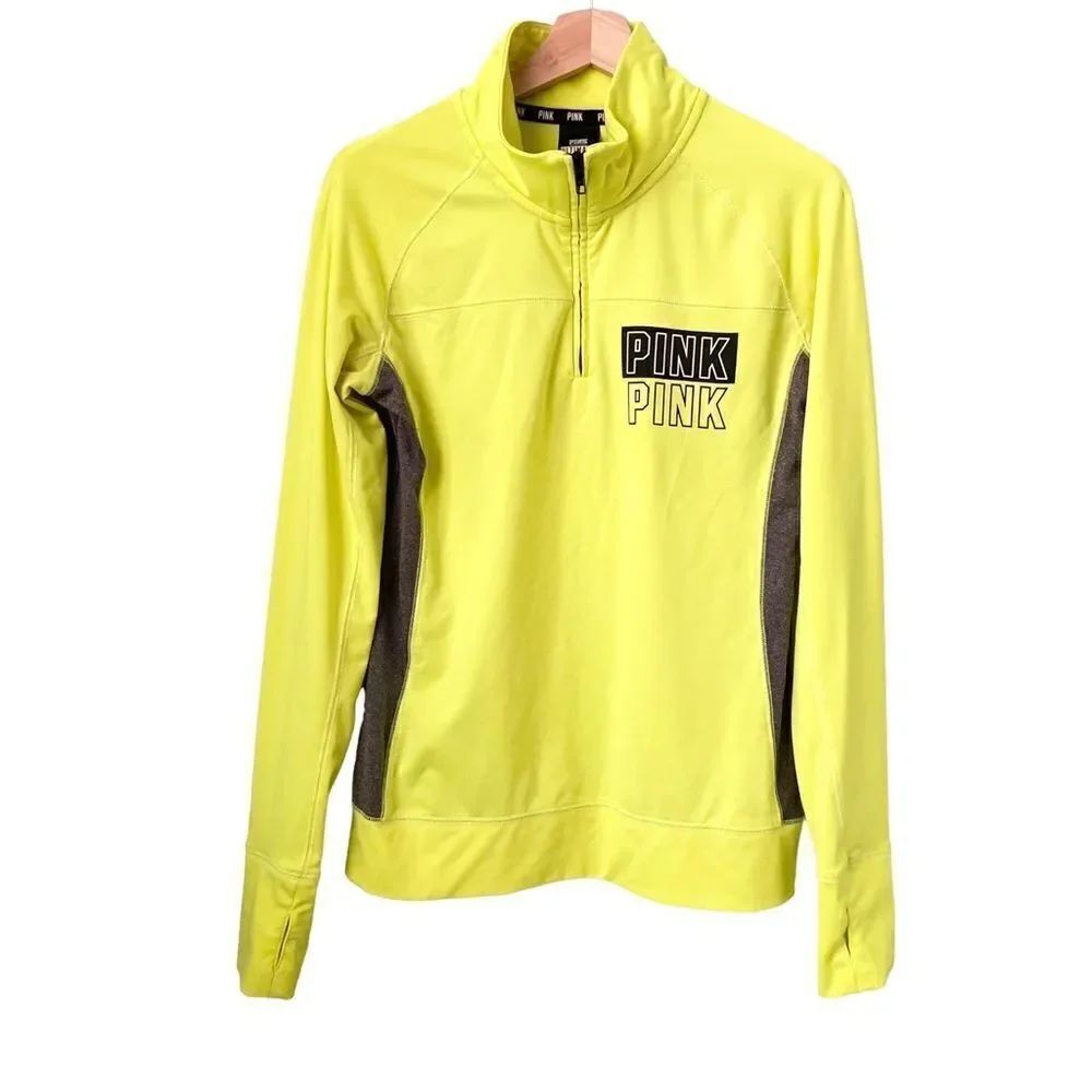 PINK Victoria's Secret Ultimate Front Zip Track Jacket with Pockets in Size M